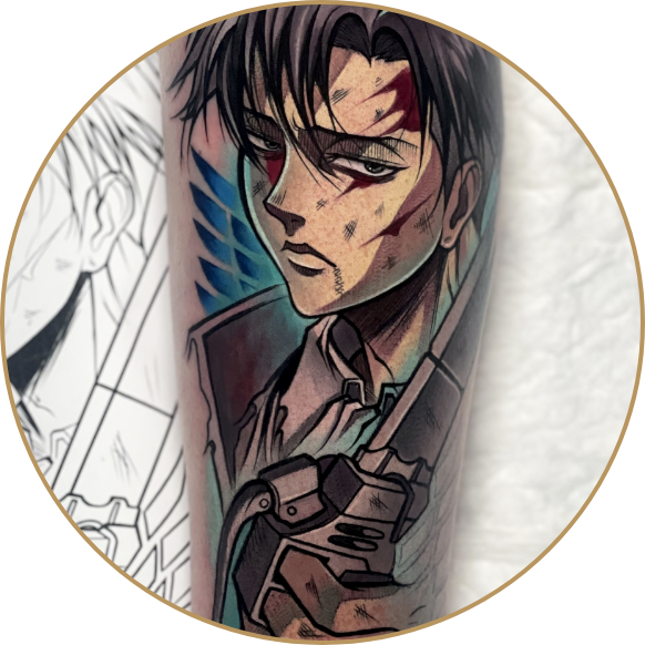 Tatuajes Levi Ackermann